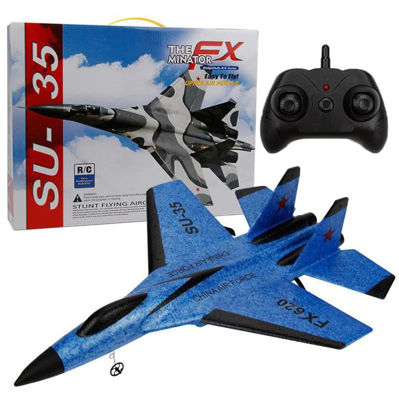 RC SU-35 Foam Glider – 2.4G Remote Control Fighter Jet for Kids