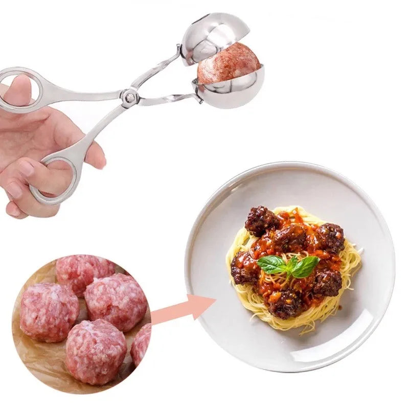 Stainless Steel Meatball Maker – Multi-Purpose Mold for Fish, Rice, etc.