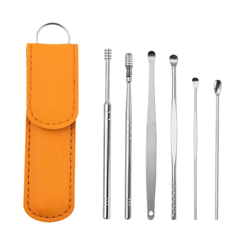 TucksTrends™ 6-Piece Stainless Steel Earwax Removal Kit