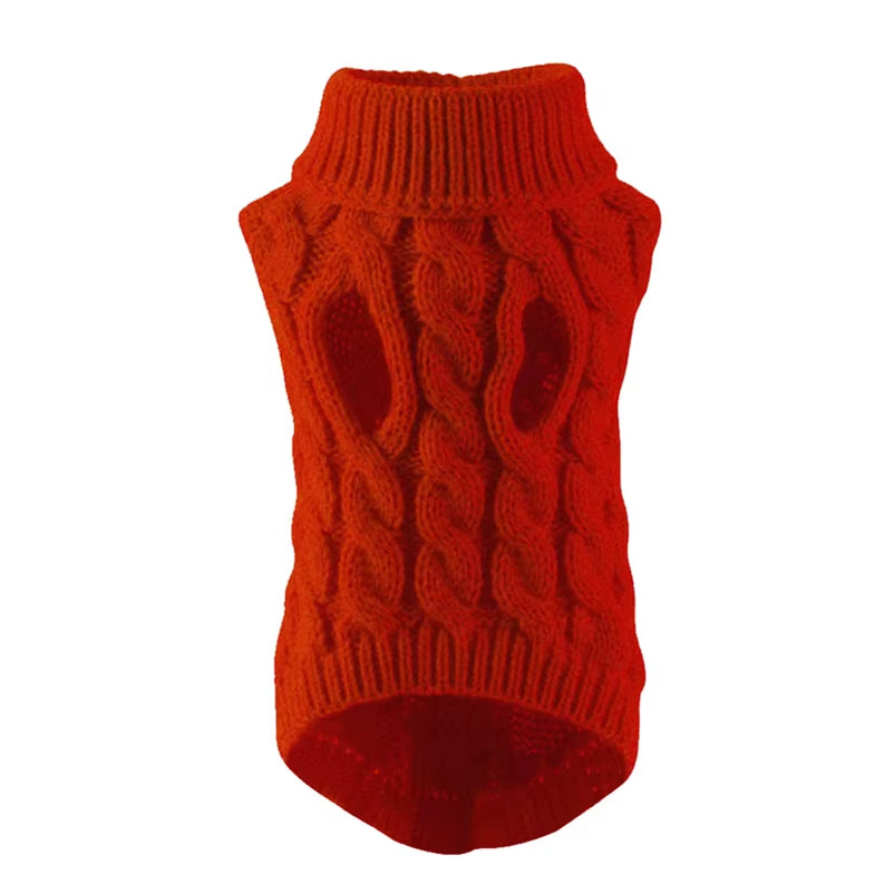 Winter Puppy Sweater – Turtleneck Coat for Small & Medium Dogs and Cats