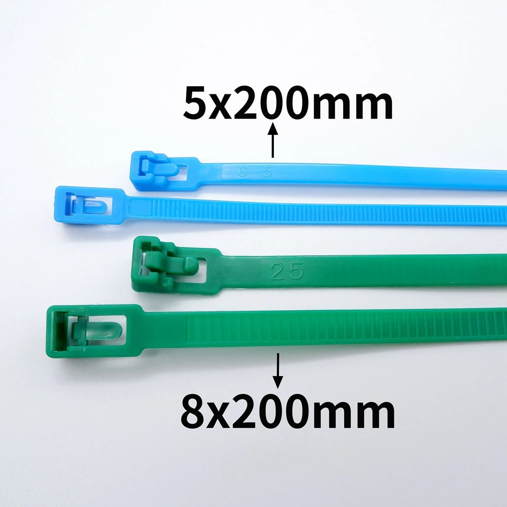 25PCS Reusable Nylon Cable Ties – Adjustable & Durable