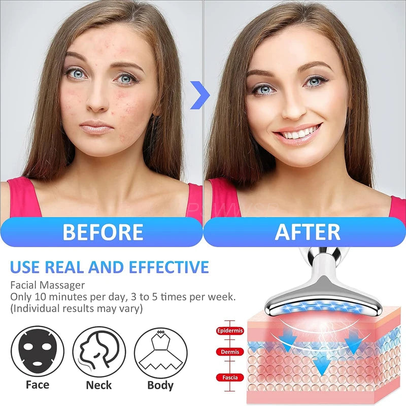 Facial & Neck Massager – Skin Lifting & Tightening Beauty Device