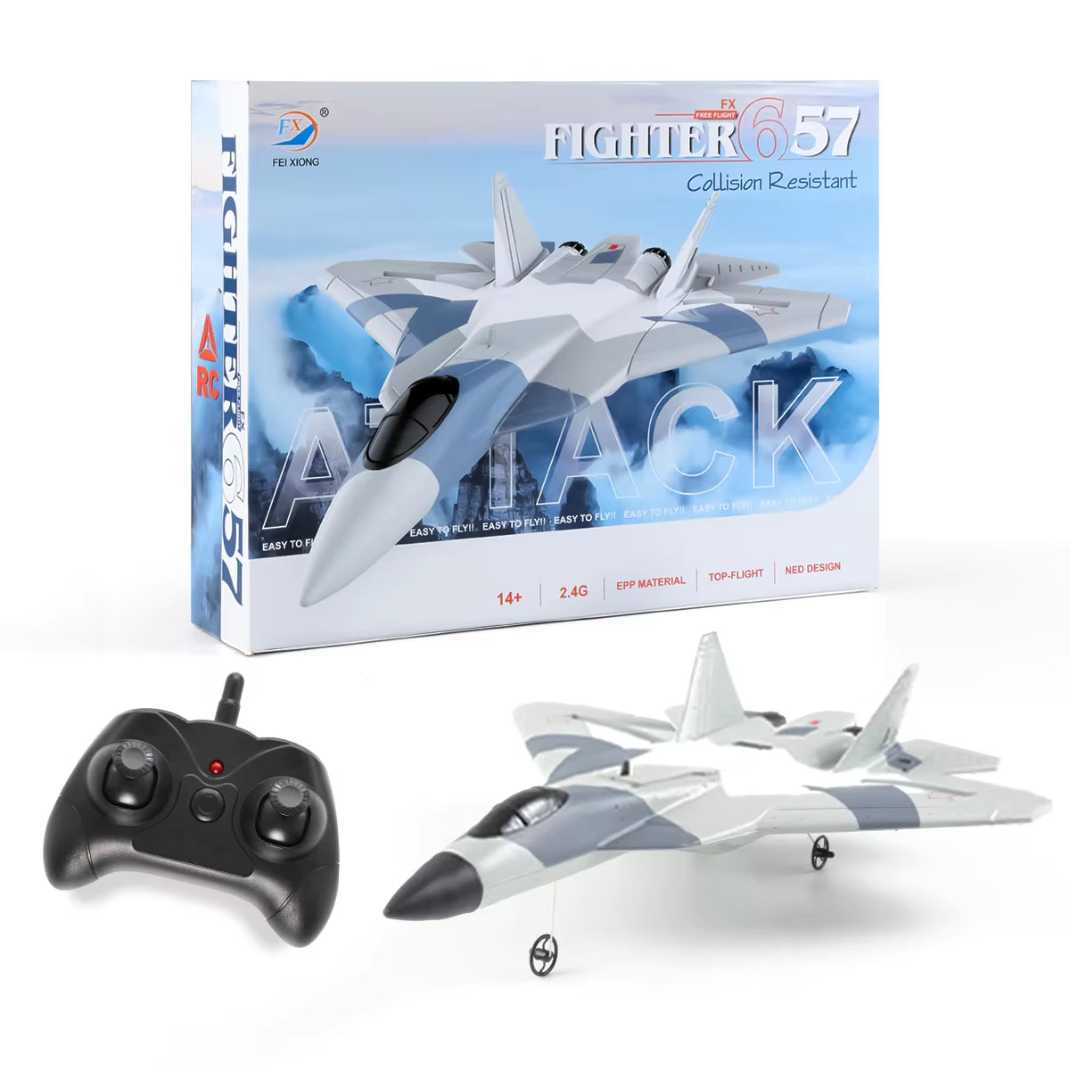 RC SU-35 Foam Glider – 2.4G Remote Control Fighter Jet for Kids