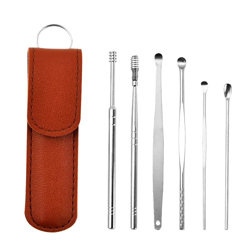 TucksTrends™ 6-Piece Stainless Steel Earwax Removal Kit