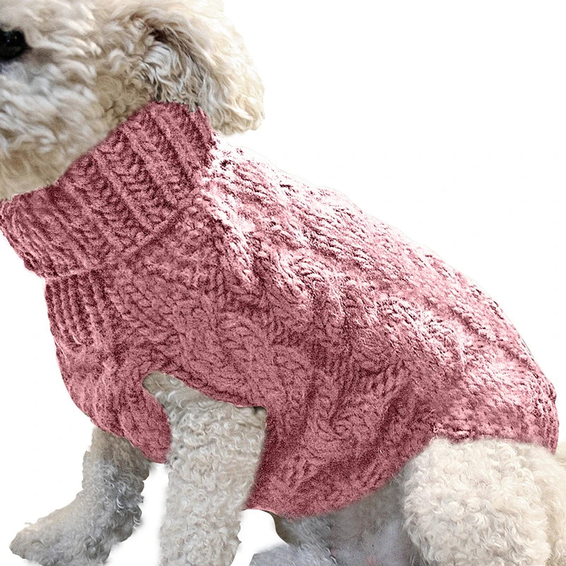 Winter Puppy Sweater – Turtleneck Coat for Small & Medium Dogs and Cats