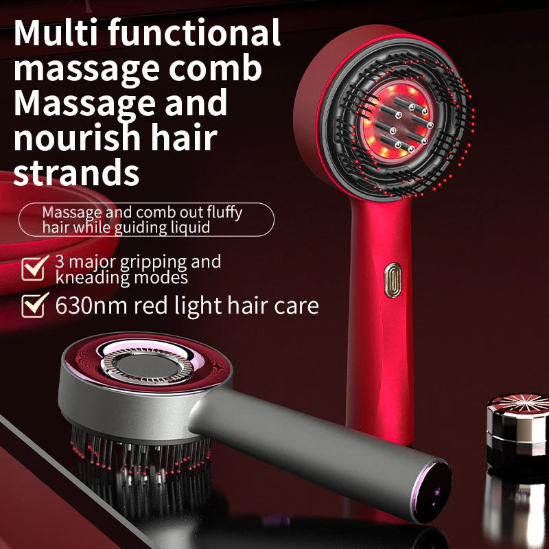 Electric Scalp Massage Comb – Red Light Therapy & Hair Growth Stimulator