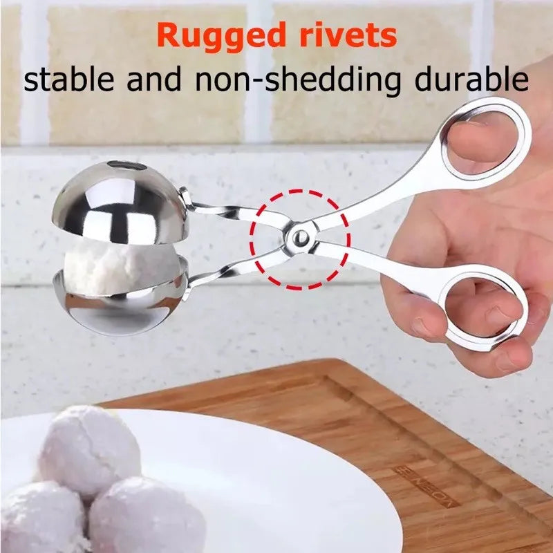 Stainless Steel Meatball Maker – Multi-Purpose Mold for Fish, Rice, etc.