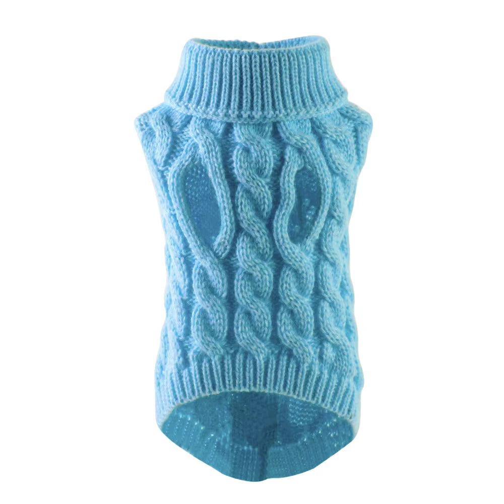 Winter Puppy Sweater – Turtleneck Coat for Small & Medium Dogs and Cats