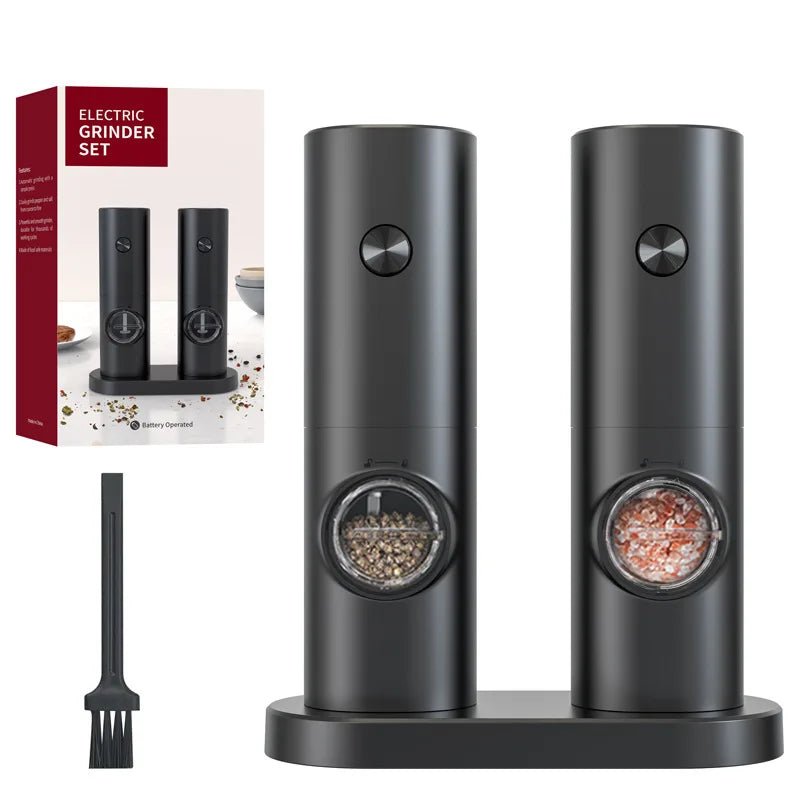 Rechargeable Electric Salt & Pepper Grinder Set 