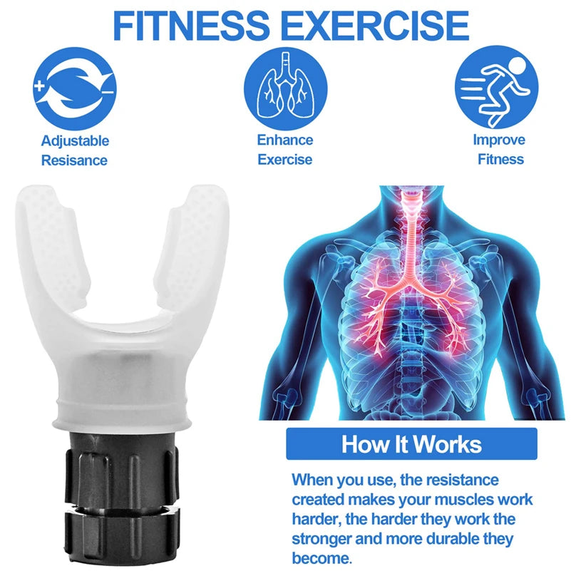 Lung Capacity Trainer – Adjustable Fitness Exerciser for Breathing & Respiratory Health