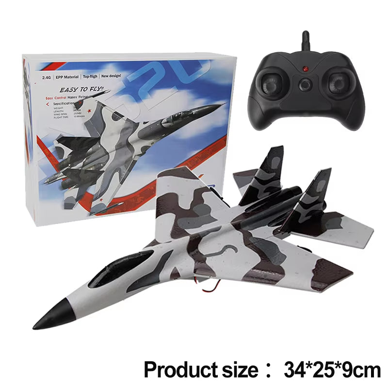 RC SU-35 Foam Glider – 2.4G Remote Control Fighter Jet for Kids