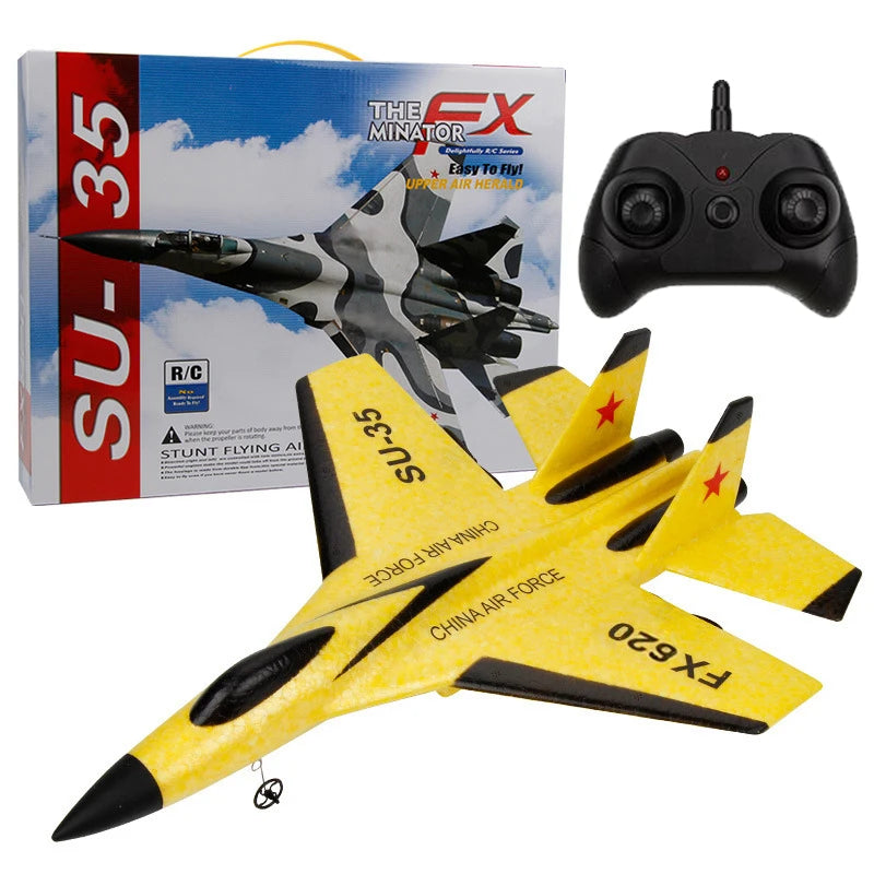 RC SU-35 Foam Glider – 2.4G Remote Control Fighter Jet for Kids