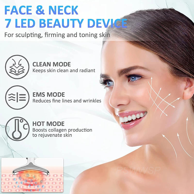 Facial & Neck Massager – Skin Lifting & Tightening Beauty Device