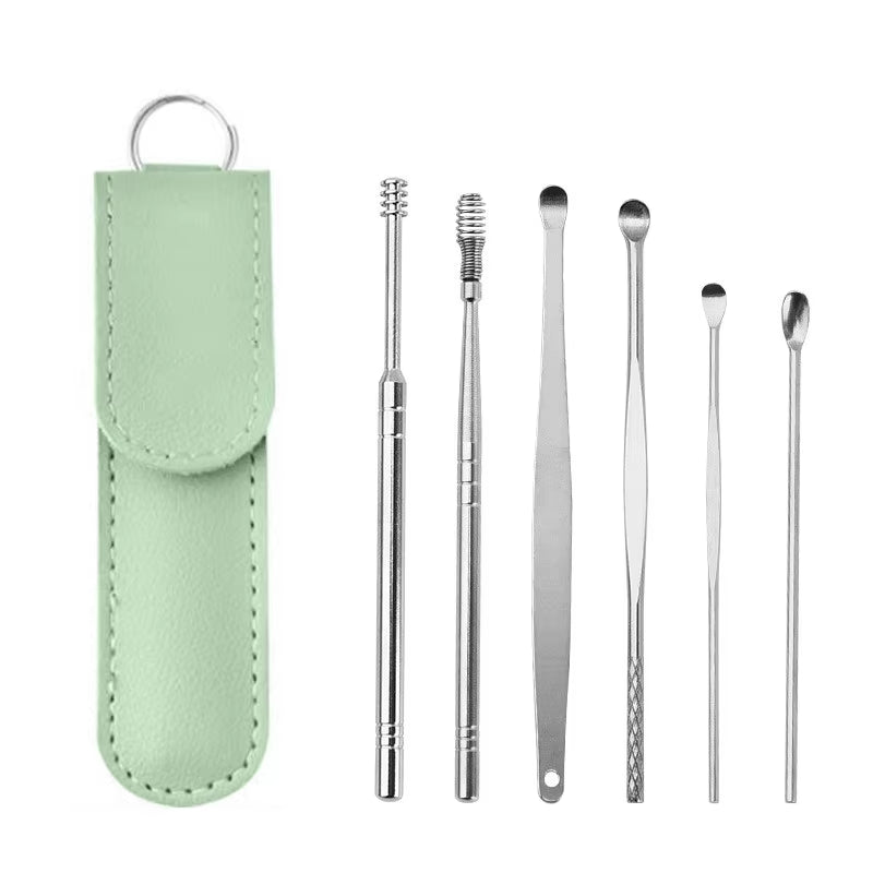 TucksTrends™ 6-Piece Stainless Steel Earwax Removal Kit