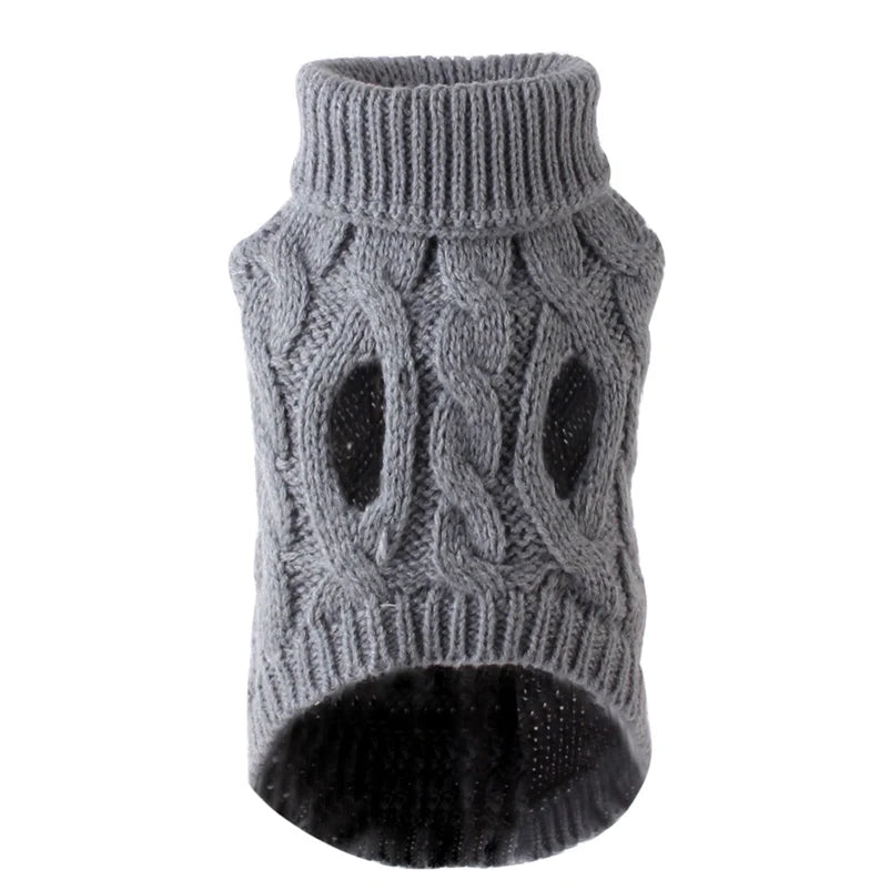 Winter Puppy Sweater – Turtleneck Coat for Small & Medium Dogs and Cats