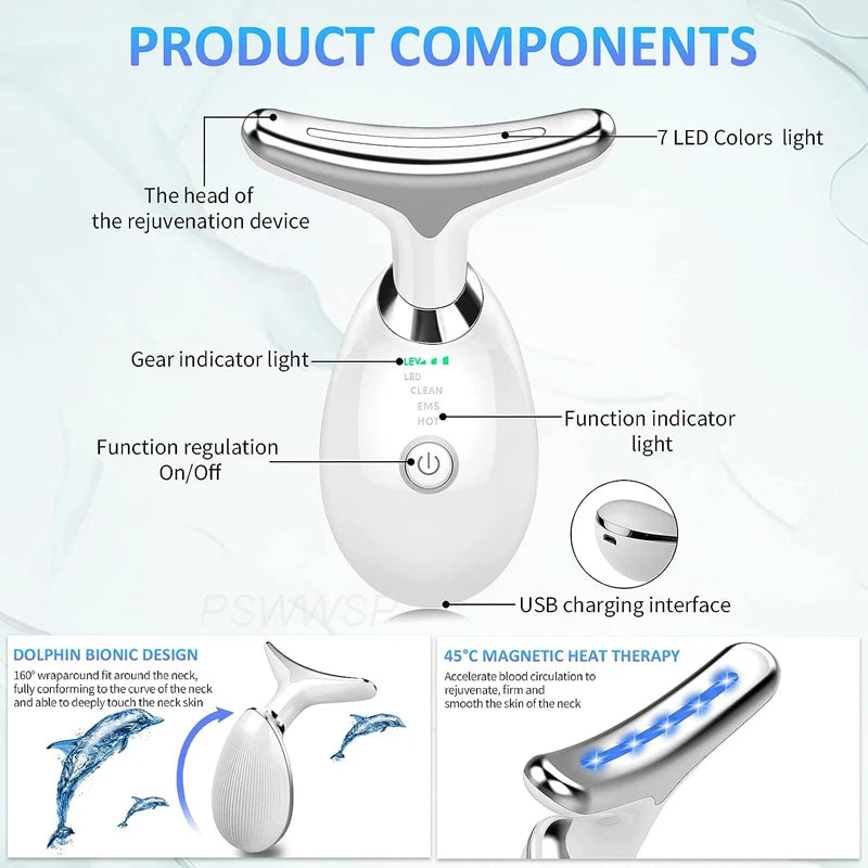 Facial & Neck Massager – Skin Lifting & Tightening Beauty Device