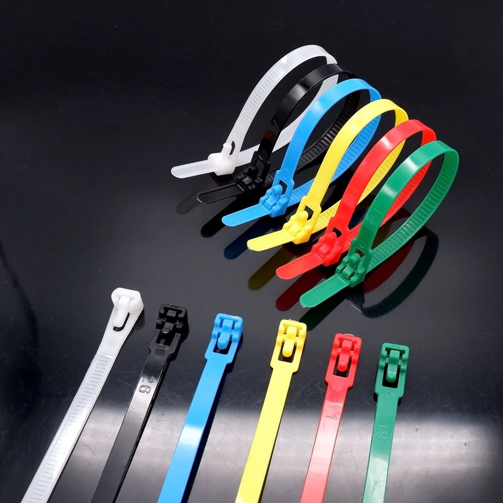 25PCS Reusable Nylon Cable Ties – Adjustable & Durable